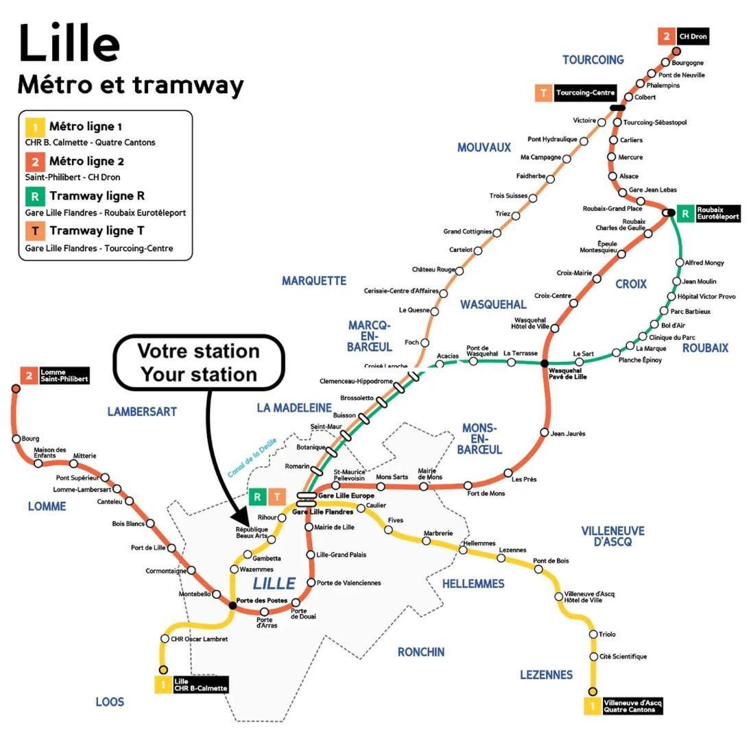 Lille, Fully-Equipped Apartment With Parking Space エクステリア 写真